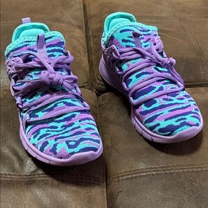 Purple and Blue Sneakers